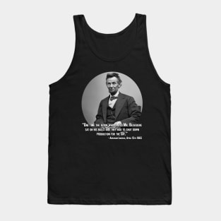 Abraham Lincoln Honors The Memory of Mr. Belvedere Tank Top